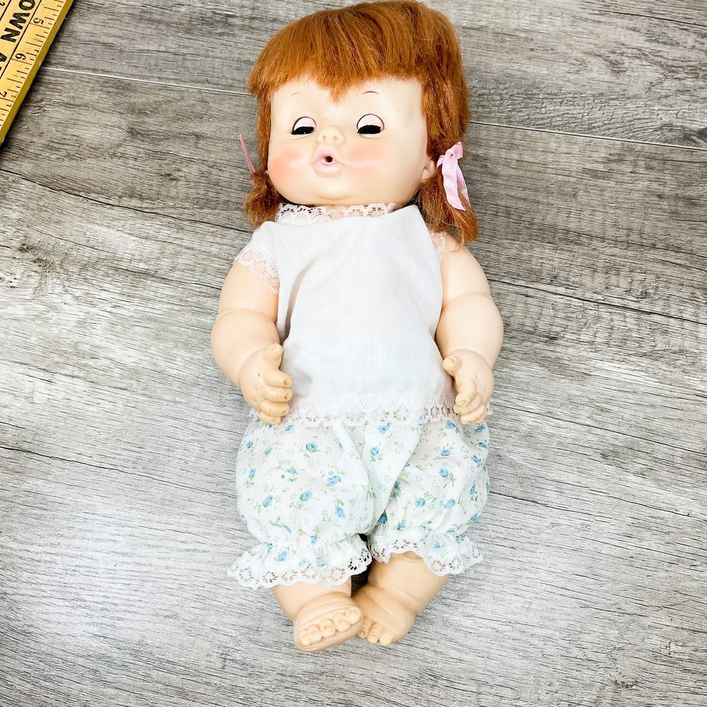 Vintage Red Hair Baby Doll Effanbee Sleepy Eyes 11 Inch